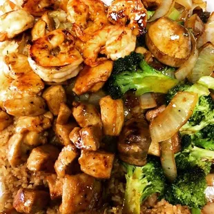 Hibachi Chicken and Shrimp
