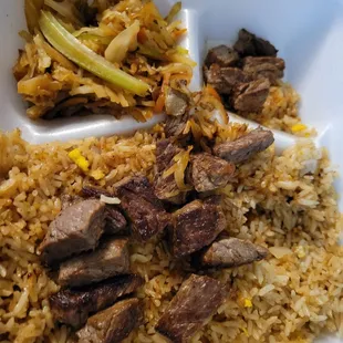 Steak hibachi. Very minimal meat portion for this price