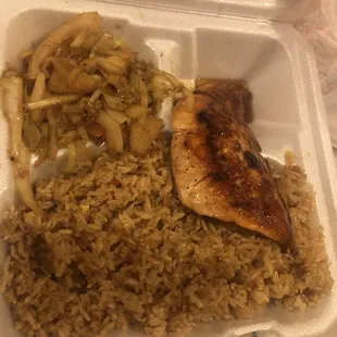 Hibachi salmon