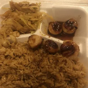 Hibachi scallops
