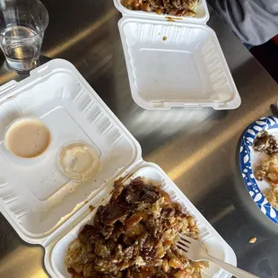 2 beef &amp; chicken teriyaki combos