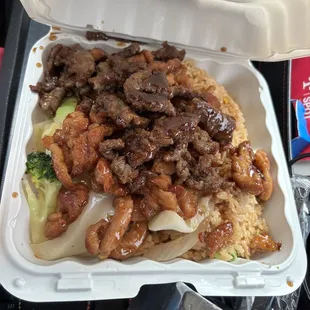 Chicken and Beef Hibachi Combo