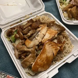 Chicken &amp; Salmon Hibachi