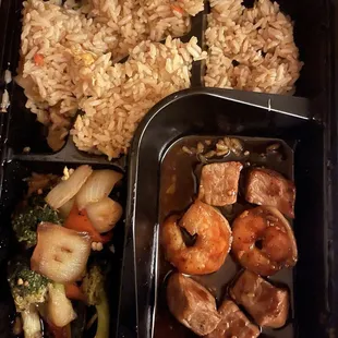 Shrimp &amp; steak hibachi