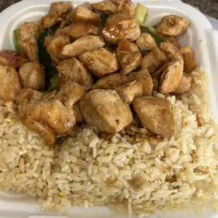 Hibachi chicken lunch special