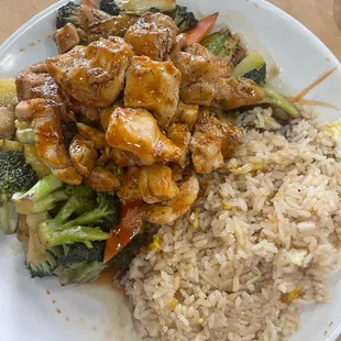 Chicken teriyaki lunch special meal