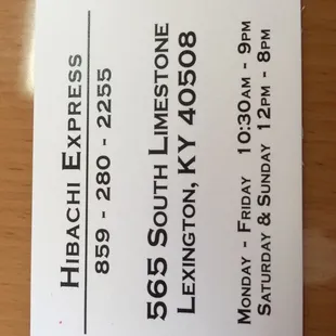 a close up of a business card