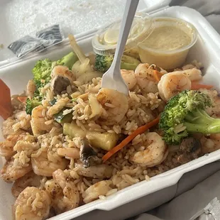 Shrimp Hibachi and Garlic Butter. Soo good!!