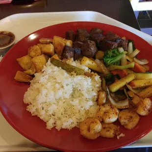 Hibachi plate, generous portion