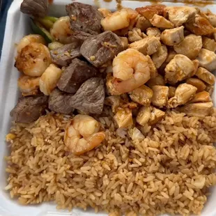 Hibachi Steak Shrimp Chicken
