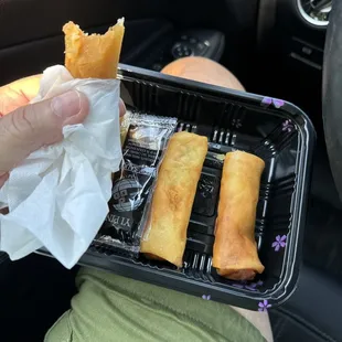Spring rolls, suck there&apos;s nothing in them