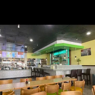 Sushi bar and walk up counter.