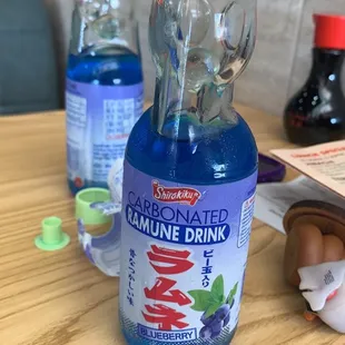 Blueberry Japanese soda