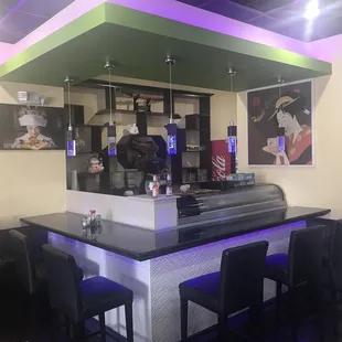 Sushi Bar area at Hibachi Express Japanese Casual Restaurant, Temple Terrace, Tampa