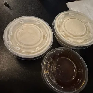 Extra yum yum sauce and teriyaki sauce as well as the one that is included in your meal!