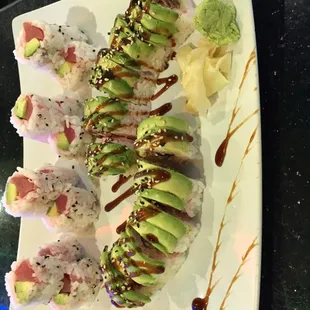 sashimi, sushi, sushi and sashimi, food