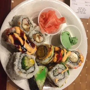 Nice sushi selection, very fresh