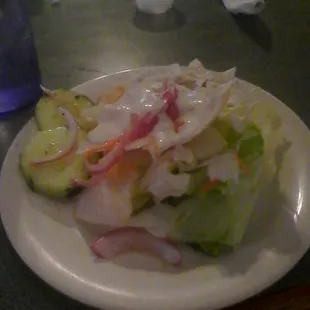 I&apos;m having me a salad to start off