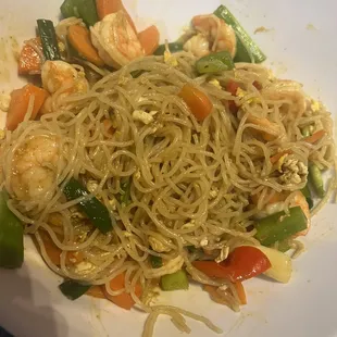 Shrimp noodle bowl