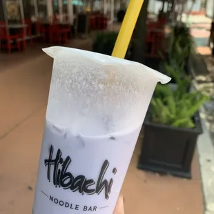 Taro boba tea