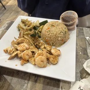 Hibachi Shrimp &amp; Chicken