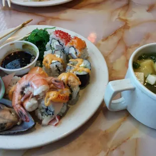 Soup &amp; sushi is a wonderful start.