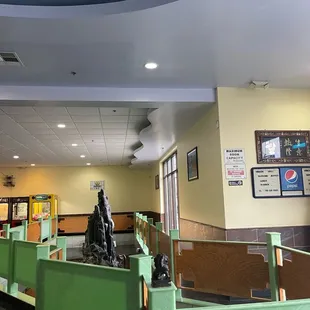 Right side of entering the restaurant