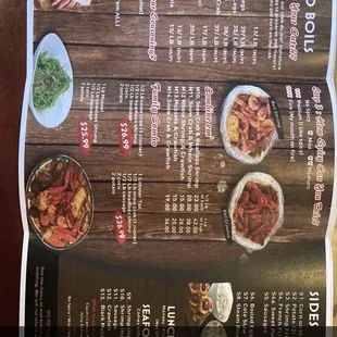 the menu