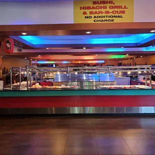 interior, sushi and sashimi