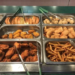 interior, chicken wings and fried chicken