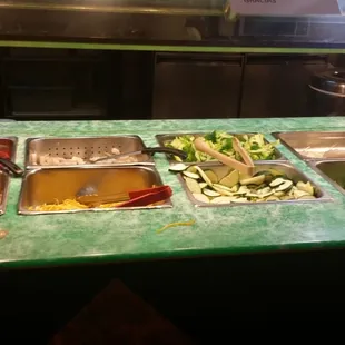 a variety of food items