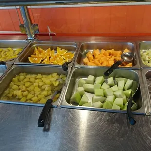 a variety of food items