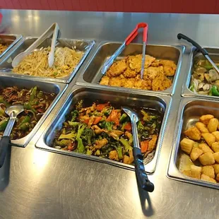 a variety of food items