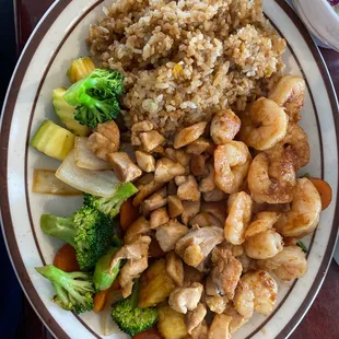Chicken and Shrimp Habachi Lunch Portion