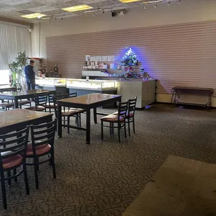Inside with jewelry store