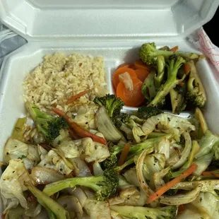 Veggies with rice