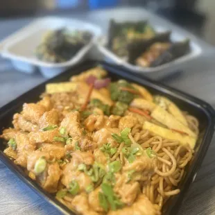 Bang bang chicken hibachi plate