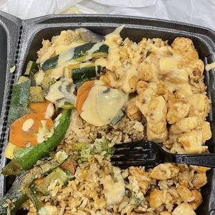 Chicken hibachi plate