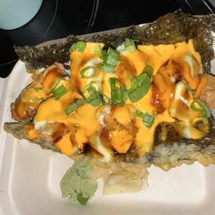 Crispy tuna sushi taco 7/10 Menu November 2024