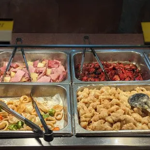 a variety of food items