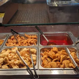 a variety of food items