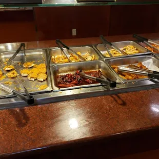 a variety of food items