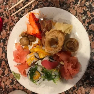 a plate of food