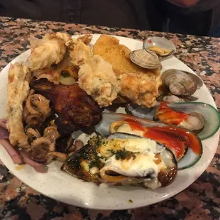 mussels, oysters, shellfish, oysters and mussels, food