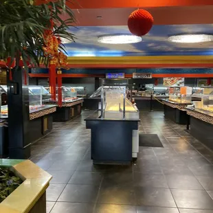 the interior of a restaurant