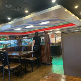 interior, sushi and sashimi