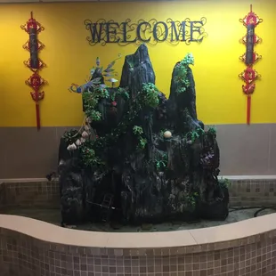 the welcome sign