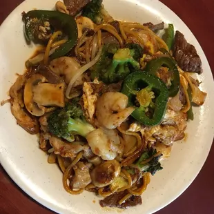 The hibachi was fair but not seasoned very well.