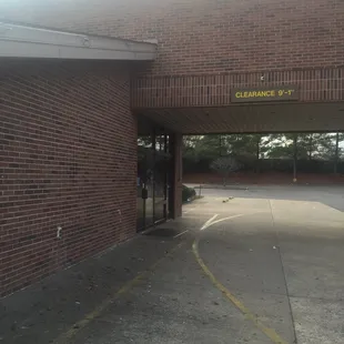 Front of the entrance