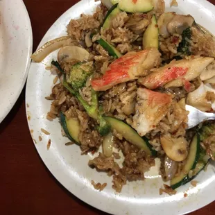 Hibachi from the Grill wasn&apos;t the best but it looked good.